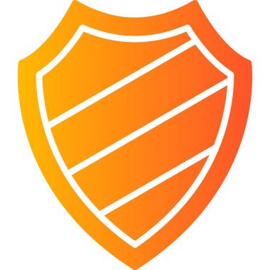 kalkan ikon vektör illüstrasyonu