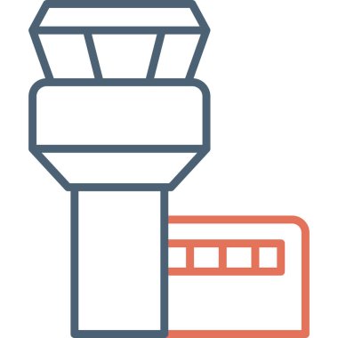 Bina. Web simgesi basit illüstrasyon