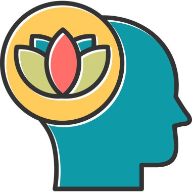 Sakin ol. Web simgesi basit illüstrasyon