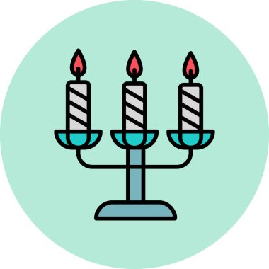 Mum simgesi vektör illüstrasyonu