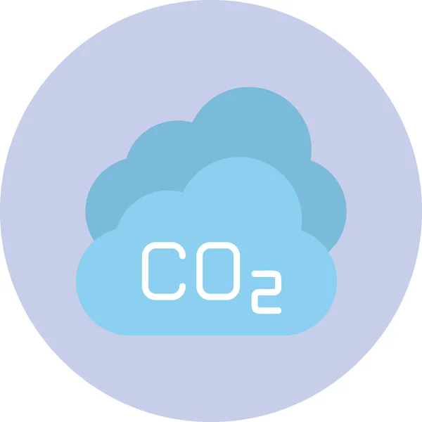 Carbon Dioxide Icon Modern Design Illustration — Stock Vector