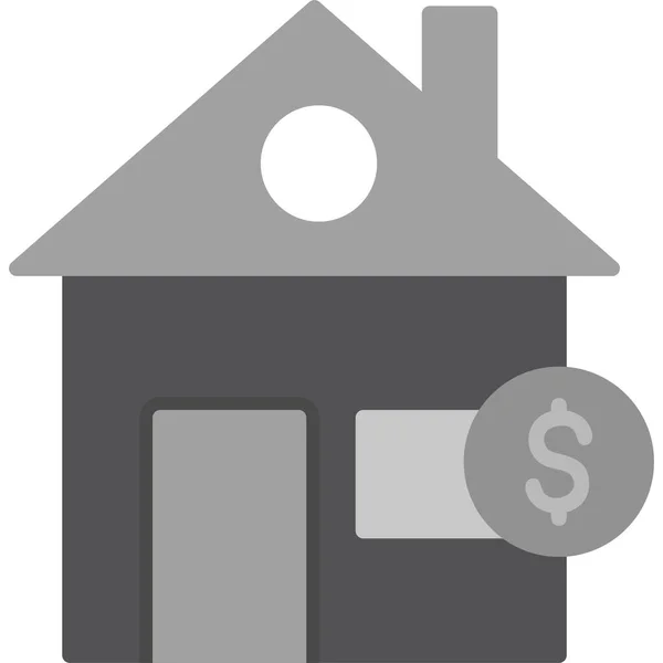 Habitação Ícone Fiscal Ilustração Vetorial — Vetor de Stock