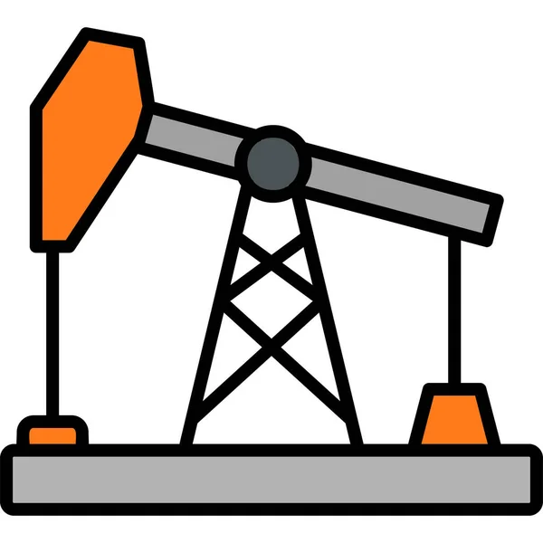 Oil Pump Modern Icon Vector Illustration — Stock Vector