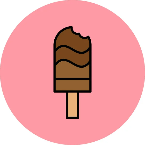 Морозиво Плоский Дизайн — стоковий вектор