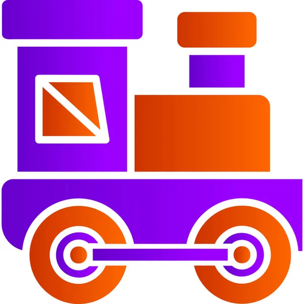 Baby Train Modern Vector Icon Illustration — Image vectorielle