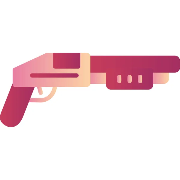 Shotgun Icon Web Simple Icon Illustration — Stock Vector