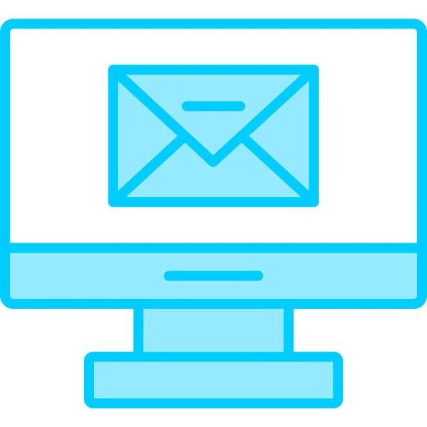 Email Ícone Web Ilustração Simples — Vetor de Stock