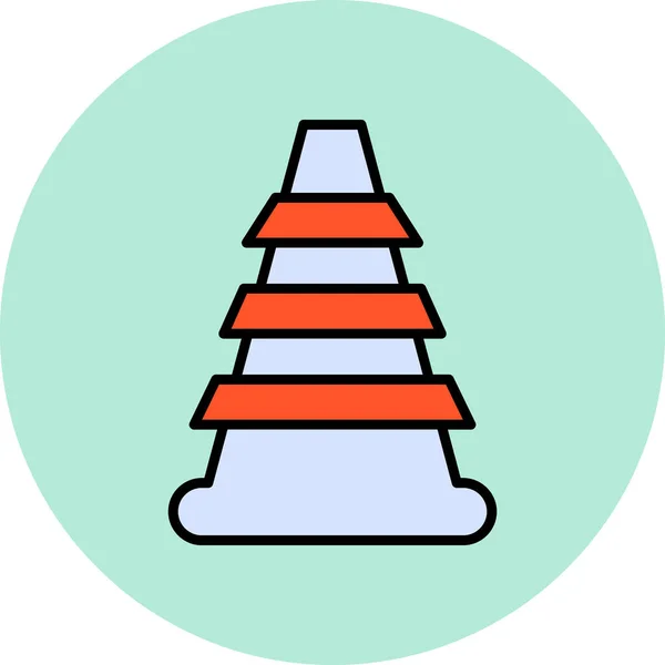 Cone Modern Icon Vector Illustration — Stock Vector