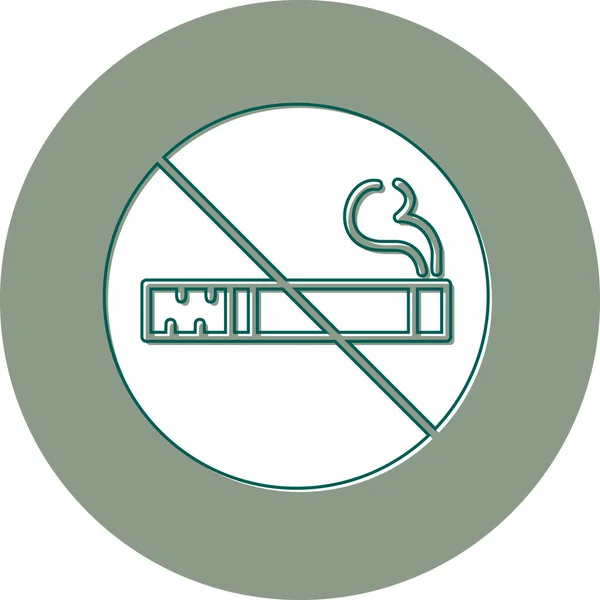 Smoking Modern Vector Icon Illustration — Vettoriale Stock
