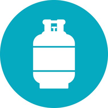 Gaz Silindirinin vektör çizimi