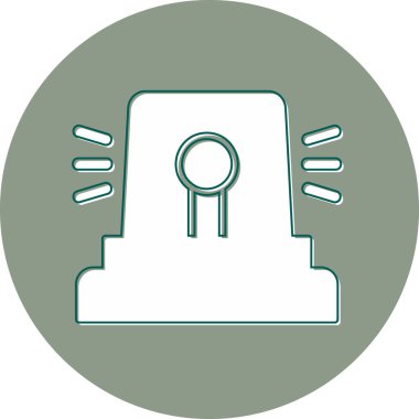 Siren modern simge, vektör çizimi 