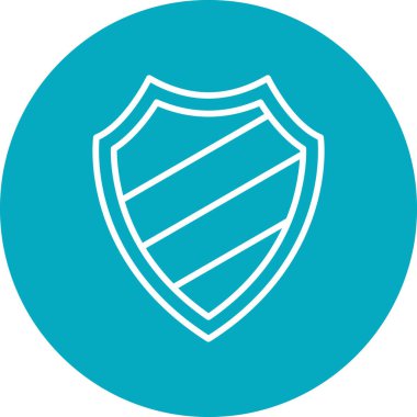 kalkan ikon vektör illüstrasyonu