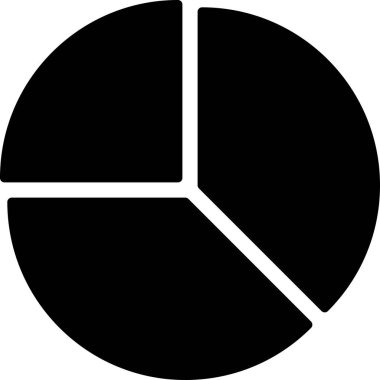 Pasta grafiği simgesi. düz tasarım biçimi. 