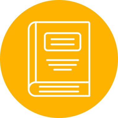 Kitap simgesi, modern tasarım illüstrasyonu