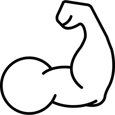 arm biceps. web icon simple design