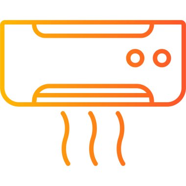 Klima. Web simgesi vektör illüstrasyonu