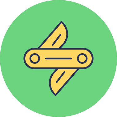 bıçak simgesi vektör illüstrasyonu