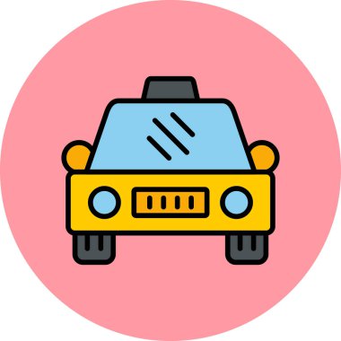 taxi car. web icon illustration