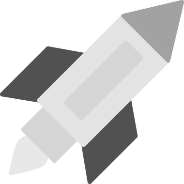 füze modern simge vektör illüstrasyonu