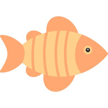 Balık. Web simgesi basit illüstrasyon