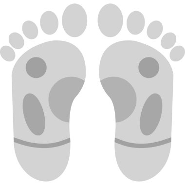 Refleksoloji modern simge, vektör illüstrasyonu