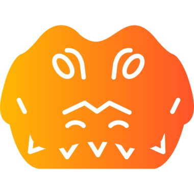 Timsah, web simgesi basit illüstrasyon