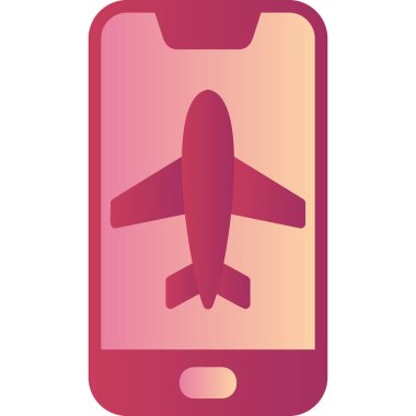 Uçak. Web simgesi basit illüstrasyon