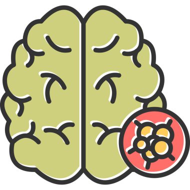Brain Cancer modern vector icon illustration