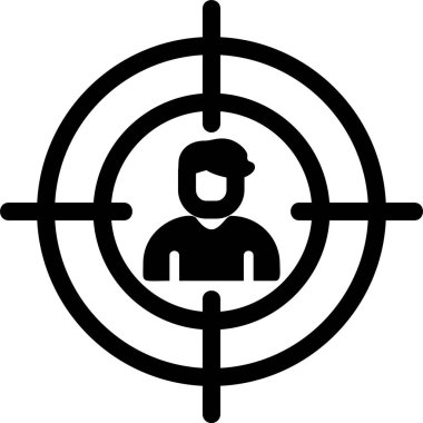 hedef simge vektör illüstrasyonu
