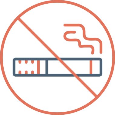 No smoking modern vector icon illustration