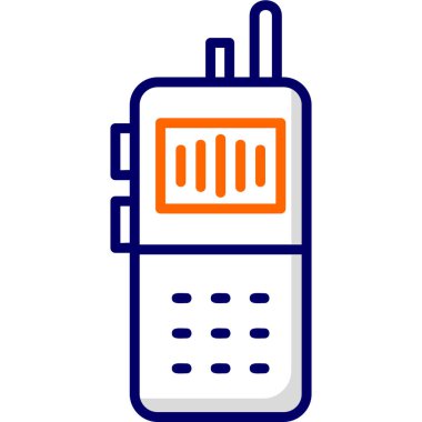 walkie talkie flat icon, simple illustration