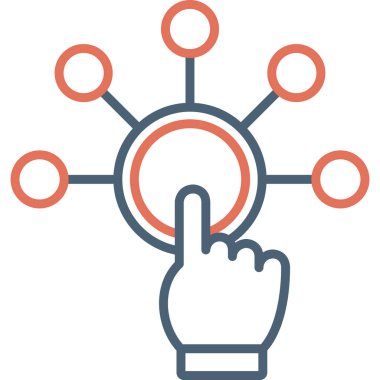 Teknoloji. Web simgesi vektör illüstrasyonu