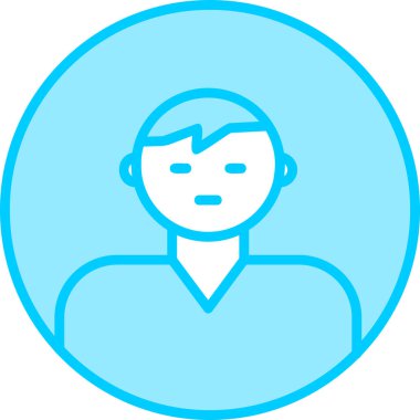 male User, simple icon for web page 