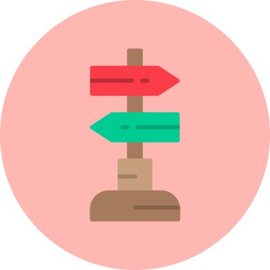 Sign Post  icon vector illustration