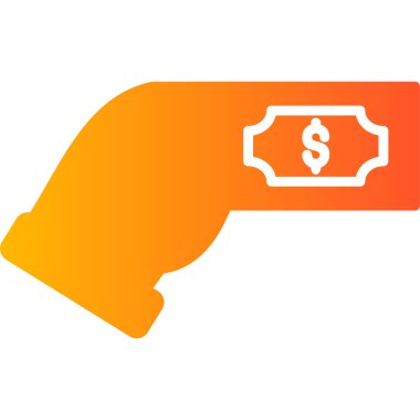 Tazminat. Web simgesi basit illüstrasyon