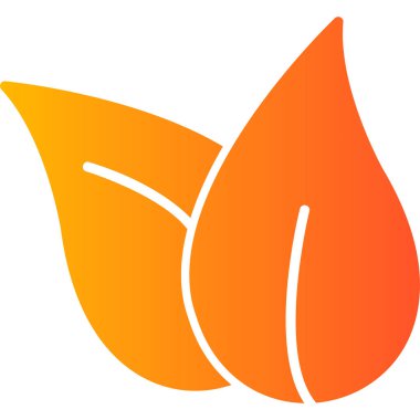  bitki yaprakları. Web simgesi basit illüstrasyon 