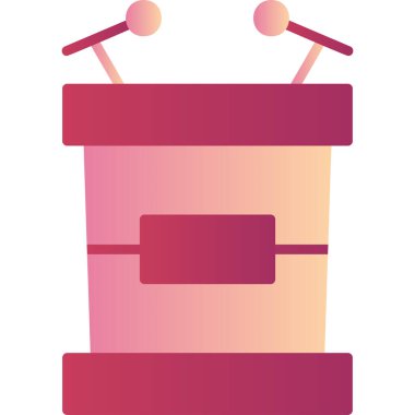 Podyum. Web simgesi basit bir illüstrasyon. Tribün simgesi