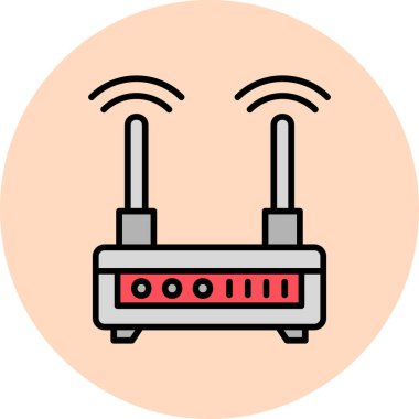 Wifi Router modern vector icon illustration