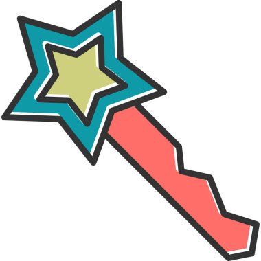 vektör anahtar becerileri simgesi renk arkaplanında izole