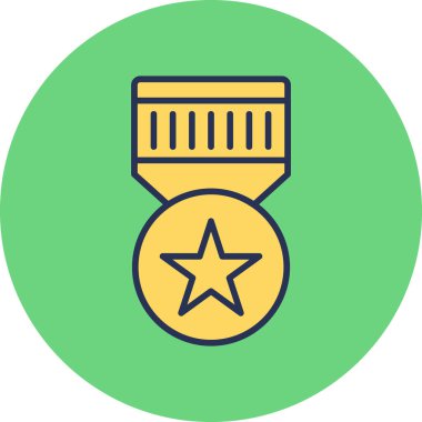 Rozet. Web simgesi basit illüstrasyon