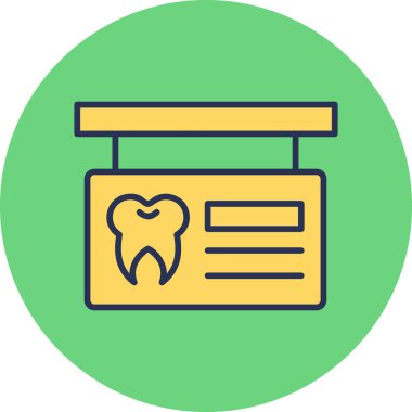 Modern İmza Panosu simgesinin vektör çizimi