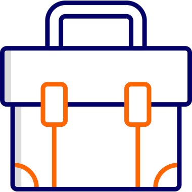 Çanta. Web simgesi vektör illüstrasyonu