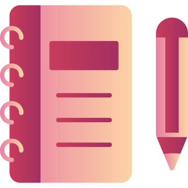 Not defteri. Web simgesi basit illüstrasyon