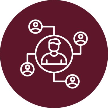 Modern ağ simgesi, vektör illüstrasyonu