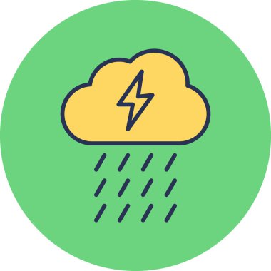 Rain modern vector icon illustration