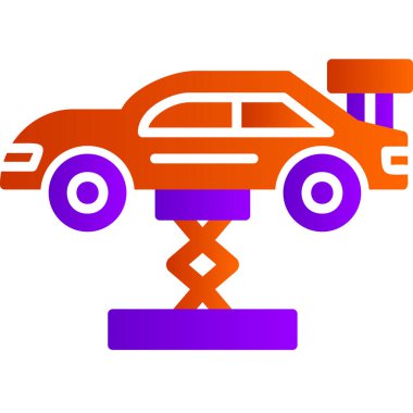 araba simgesi vektör illüstrasyonu