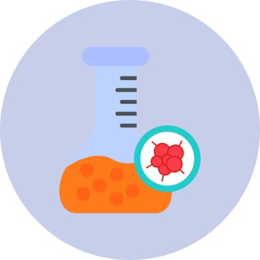 Kimya şişesi. Web simgesi basit tasarım 
