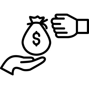 Haraç web simgesi basit illüstrasyon