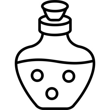 İksir web simgesi vektör illüstrasyonu