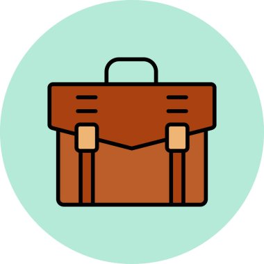 Çanta. Web simgesi basit illüstrasyon